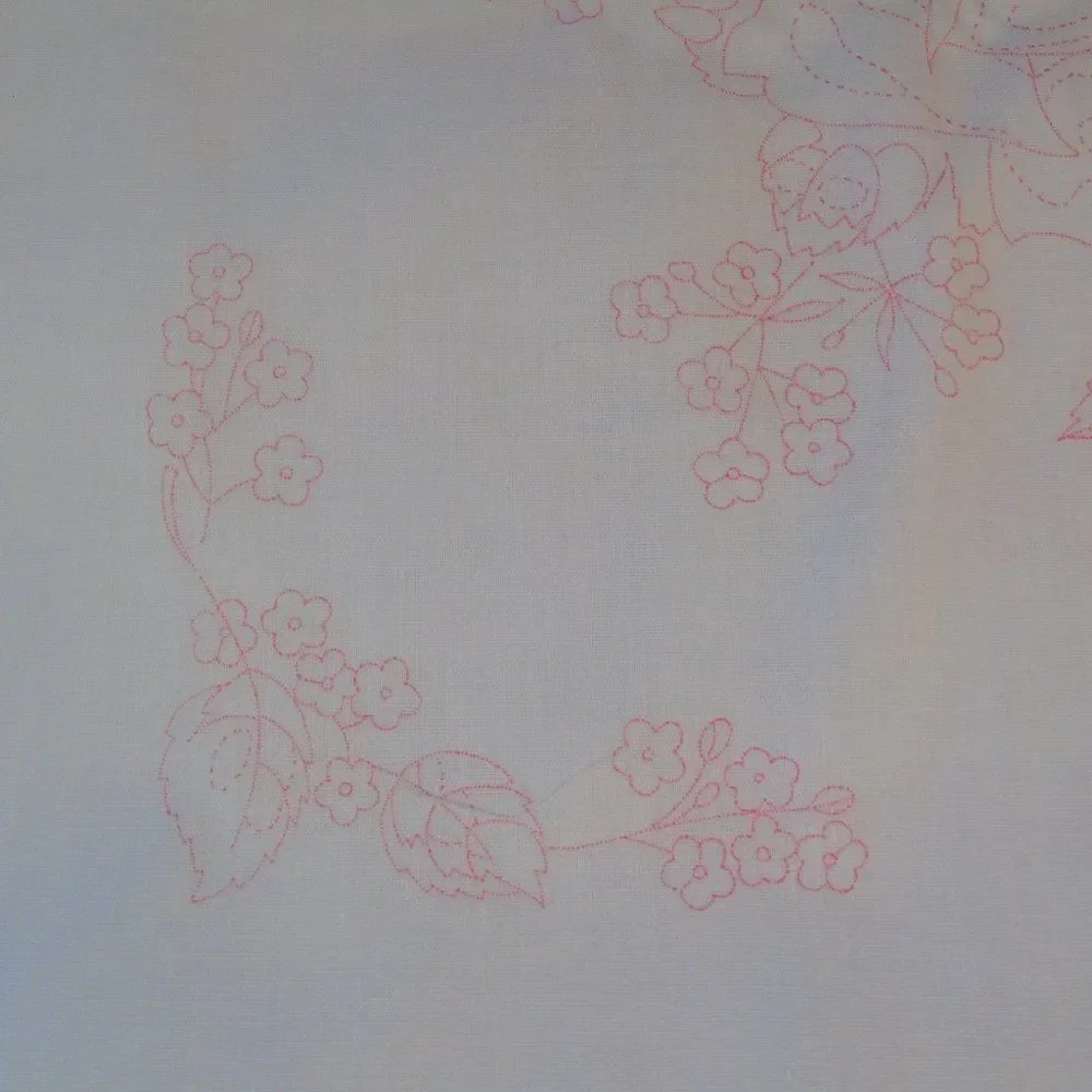 Vintage Paint Embroidery Quilt Block